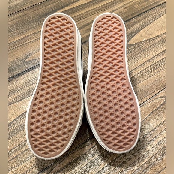 VANS Sk8 Hi Tapered Pig Suede/Sherpa Multi Color Shoes Platform Women's Size 8 - Picture 8 of 10